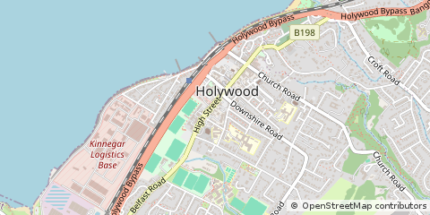 Map of Holywood, County Down