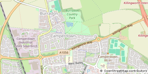 Map of Newcastle Upon Tyne, Tyne & Wear