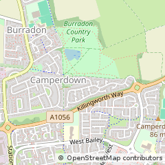 Map of Newcastle Upon Tyne, Tyne & Wear
