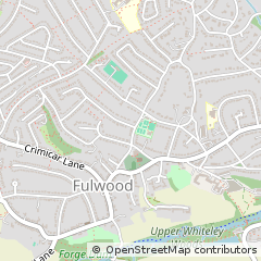 Map of Sheffield, South Yorkshire