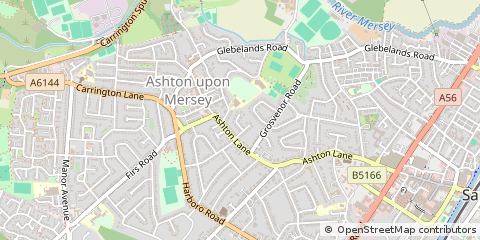 Map of Sale, Greater Manchester