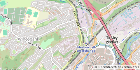Map of Sheffield