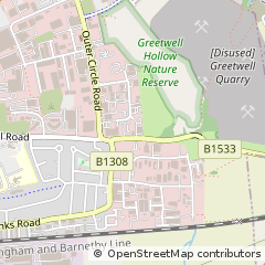 Map of Lincoln, Lincolnshire