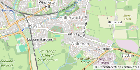 Map of Romsey