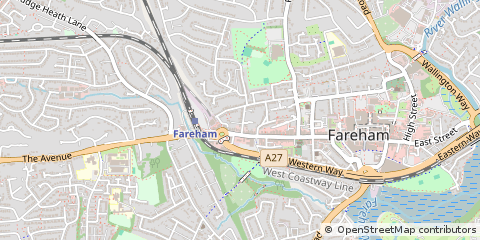 Map of Fareham, Hampshire