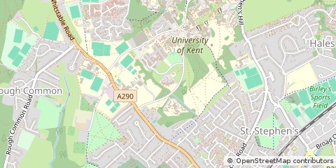 Map of Canterbury, Kent