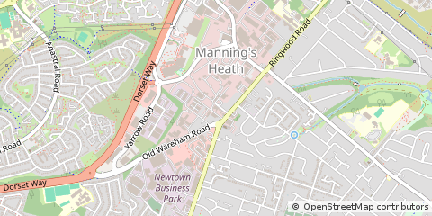 Map of Poole, Dorset