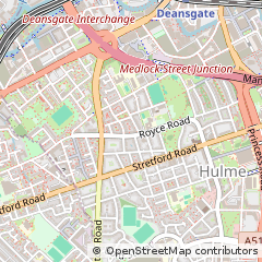 Map of Manchester, Greater Manchester