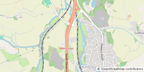 Map of Kingskerswell, Newton Abbot, Devon