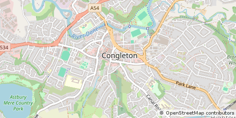 Map of Runcorn, Cheshire