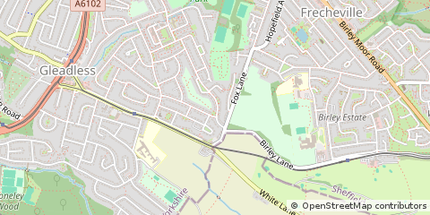 Map of South Yorkshire