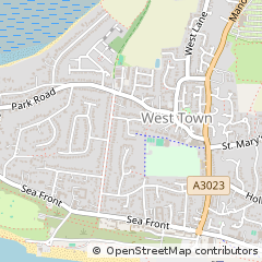 Map of Hayling Island, Wiltshire