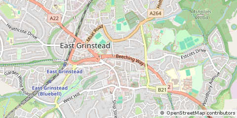 Map of East Grinstead