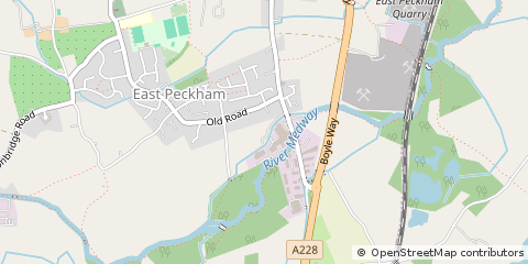 Map of Tonbridge, Kent