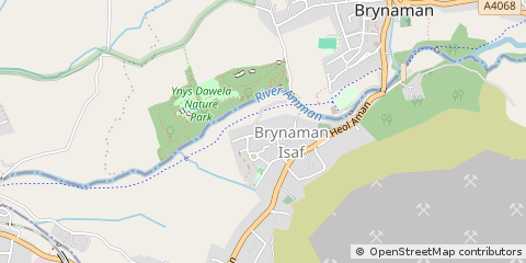 Map of Ammanford, Carms