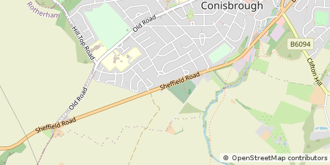Map of Doncaster, South Yorkshire