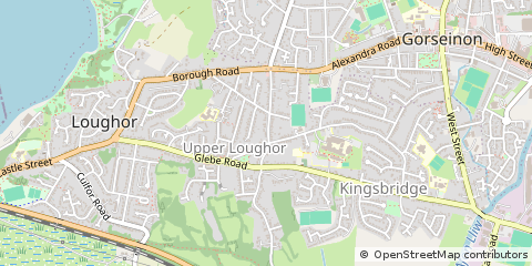 Map of Swansea