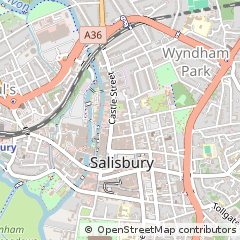 Map of Salisbury, Wiltshire
