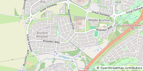 Map of Great Park, Newcastle