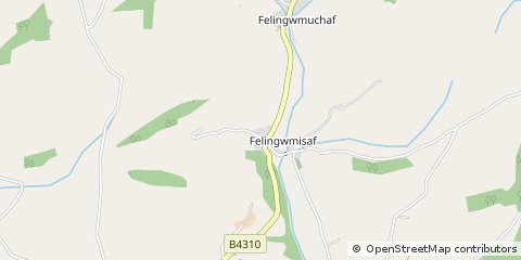 Map of Carmarthen