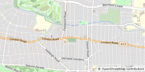 Map of Leigh-on-SEA, Essex