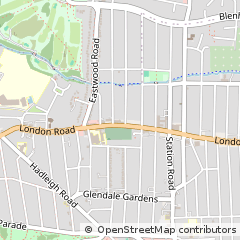 Map of Leigh-on-SEA, Essex