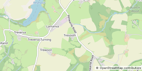 Map of Falmouth, Cornwall