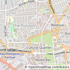 Map of Southampton, Hampshire