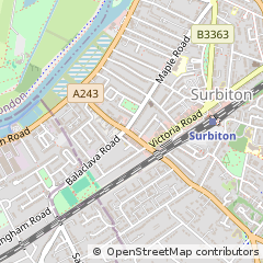 Map of Surrey