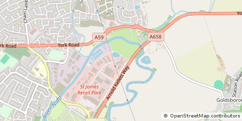 Map of Knaresborough, North Yorkshire
