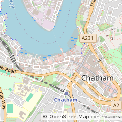 Map of Chatham, Kent