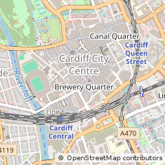 Map of Cardiff