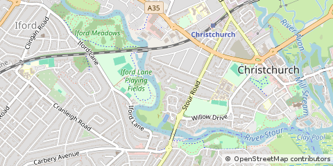 Map of Christchurch
