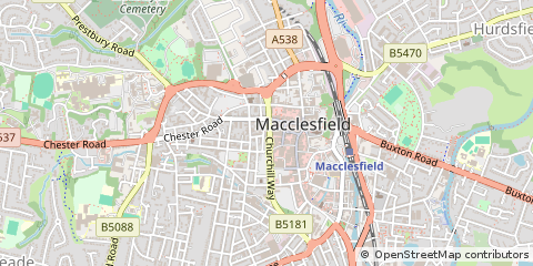 Map of Macclesfield