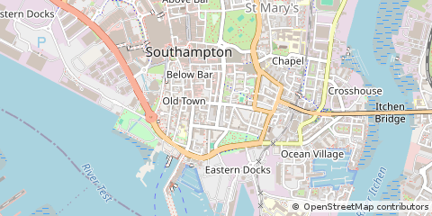 Map of Southampton, Hampshire