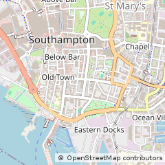 Map of Southampton, Hampshire
