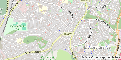 Map of Worcester, Worcestershire