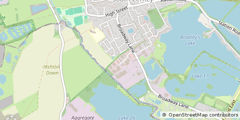 Map of South Cerney, Gloucestershire