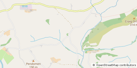 Map of Oswestry, Shropshire