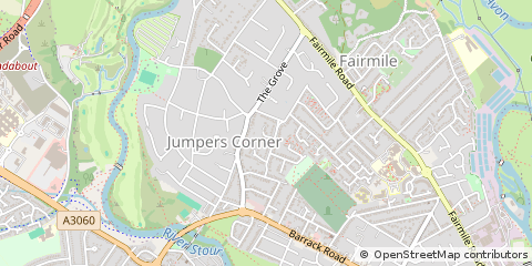 Map of Christchurch, Dorset
