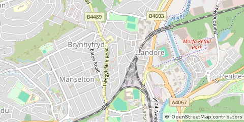 Map of Swansea