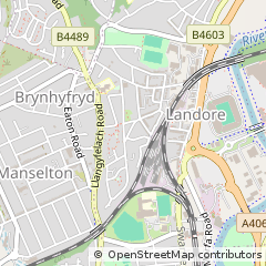 Map of Swansea
