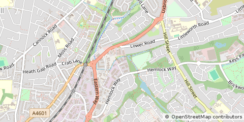 Map of Cannock, Staffordshire