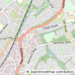 Map of Cannock, Staffordshire