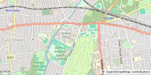 Map of Roehampton, London