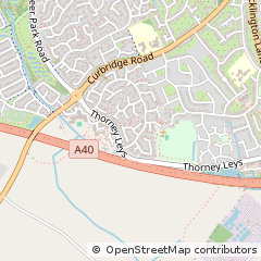 Map of Witney, Oxfordshire
