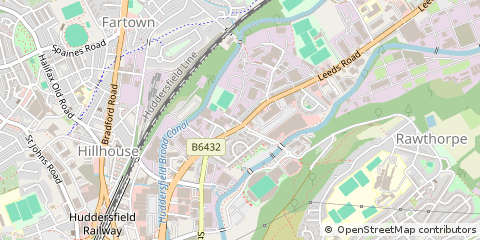 Map of Huddersfield