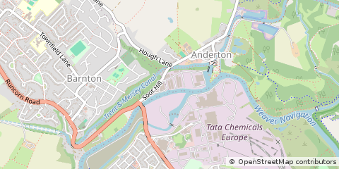 Map of Northwich, Cheshire