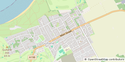 Map of Gullane, East Lothian