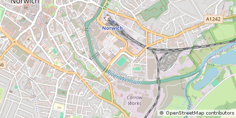 Map of Norwich, Norfolk
